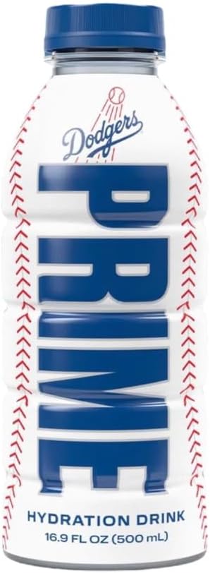 Prime Hydration Sports Drink by Logan Paul & KSI - Los Angeles (LA) Dodgers - 500ml Bottle