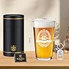 Fabuloustrim 60th Birthday Gifts for Men,60th Birthday Decorations for Him,Gift Ideas for Dad Husband Friend,Milestone Present for 60 Year Old Male,Beer Glass Keepsake #1