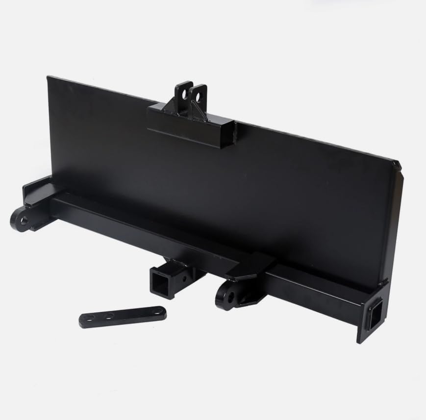 3 Point Attachment Adapter Adjustable Width Lift for Skid Steer Trailer Hitch