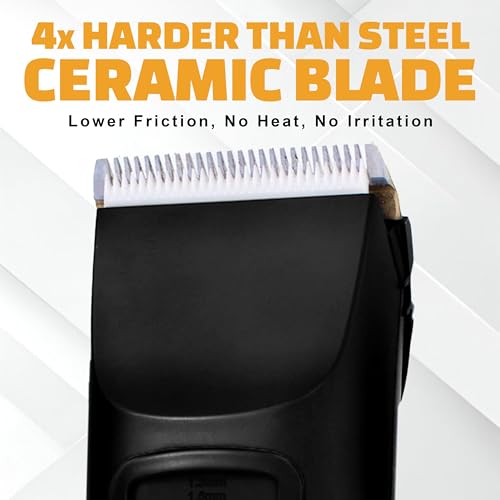 Brio Beardscape V2 Beard Trimmer for Men Professional with Low Friction Ceramic Blade, Cordless...