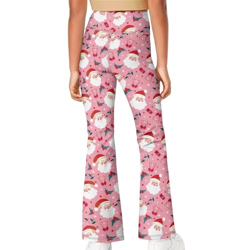 Girls' Flare Leggings High Waisted Bootcut Yoga Dance Pants Kids Bell Bottoms Leggings 13-14t4