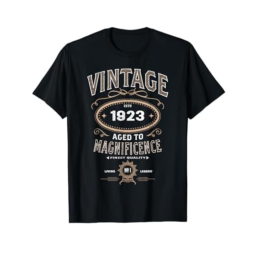 Camiseta vintage de regalo de 95 cumpleaños de Aged To Magnificence 1923 Camiseta