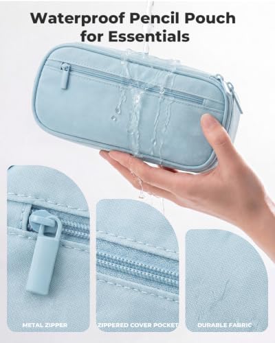 Image of WEMATE Pencil Case, Large Storage Organizer, Makeup Bag, Teacher Must - have, Big Pencil Pouch, Marker Case for College