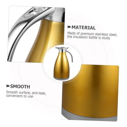 Termo de vacío de acero inoxidable dorado elegante para el hogar 6