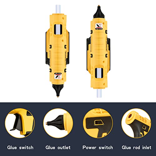 Ironfist Hot Glue Gun Cordless, Heavy Duty Lithium Battery For Crafts Arts Repair Construction Projects Compatible With Dewalt Battery (Tool Only, No Battery) #TOP2