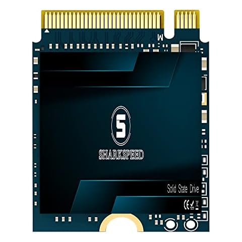 M.2 2230 SSD 1TB SHARKSPEED NVMe PCIe Gen 3.0 x4 30mm, SSD Festplatte Interne Solid State Drive für Steam Deck Surface Pro7+/ProX/laptop3/laptop4/laptop Go Ultrabook Dell HP Tablet Cover