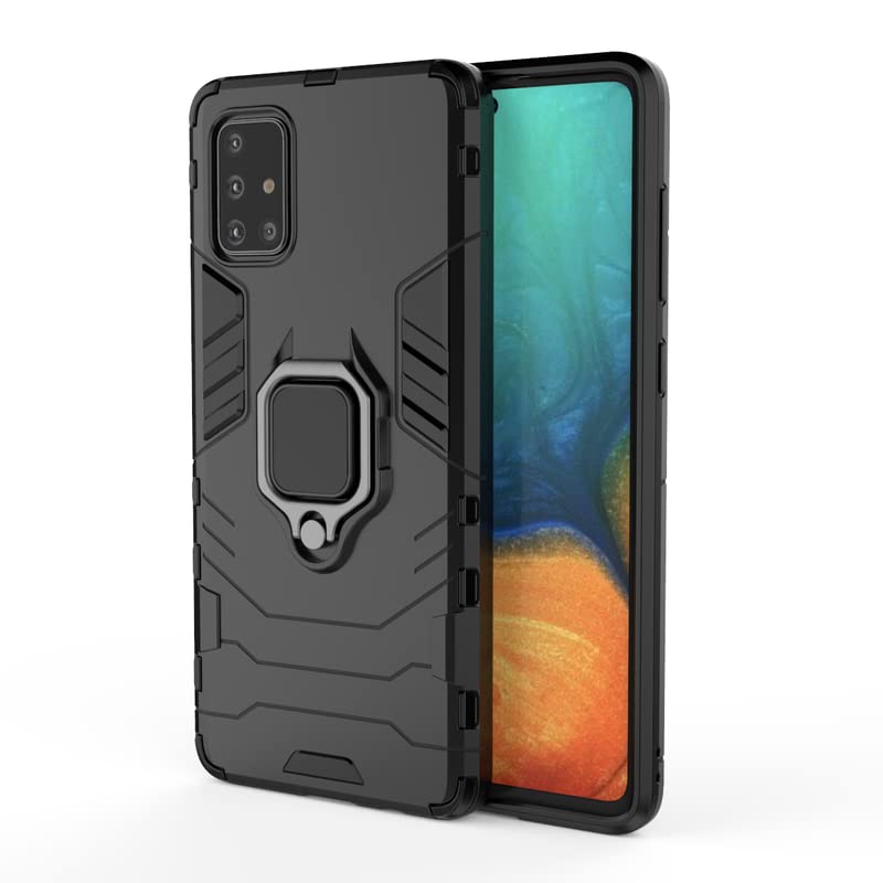 Glaslux Defender Case | Rotating Ring Holder | Military Grade Armor | Bumper Back Cover for Samsung Galaxy A71 5G (Blue) (B0BRT77B51) Amazon Price History, Amazon Price Tracker