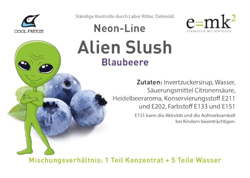 Alien Slush-Sirup 5 L Blaubeere von Cool Freeze | Konzentrat im Kanister für ca. 150 Portionen | Premium-Qualität direkt vom Hersteller – Bild 4