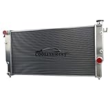 COOLINGBEST Aluminum Radiator for 1994-2002 Dodge Ram 2500 3500 5.9 L6 Cummins Diesel, 2 Row Radiators 94 95 96 97 98 99 01 02
