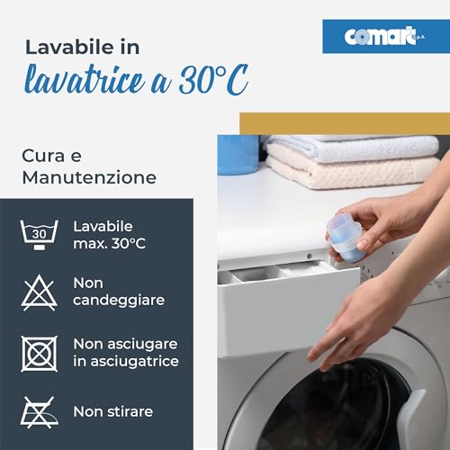 Comart - Tappeto Cucina Nancy - Antiscivolo - Lavabile in Lavatrice - Moderna Passatoia in Ciniglia - Runner per Corridoio e Cucina - Morbido e Resistente - Made in Italy - Grigio - 50x170 cm - immagine 6