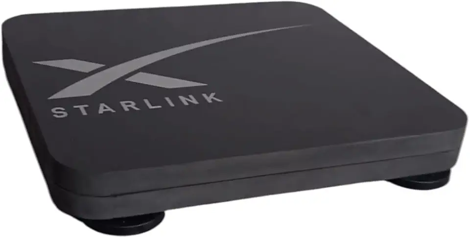 Suporte Case Veicular Starlink Mini Com Fixador Magnético Neodimio Emborrachado (PRETO)