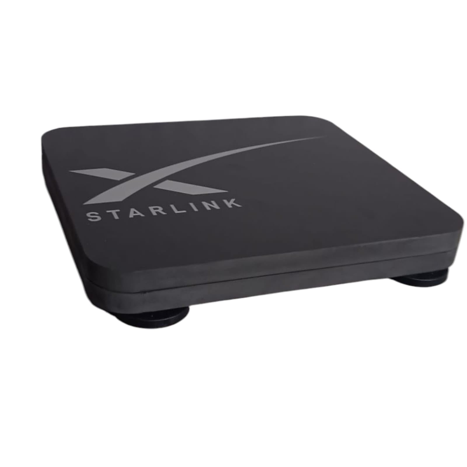 Suporte Case Veicular Starlink Mini Com Fixador Magnético Neodimio Emborrachado (PRETO)