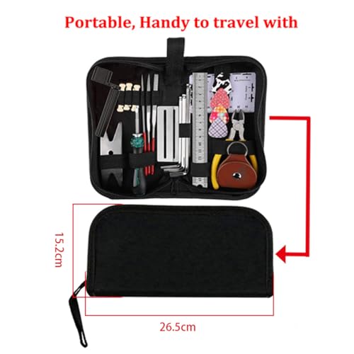 POFET Guitar Repair Kit Guitar Care Kit Musical Instrument Care Kit for Guitar Bass Ukulele Mandolin - Image 4