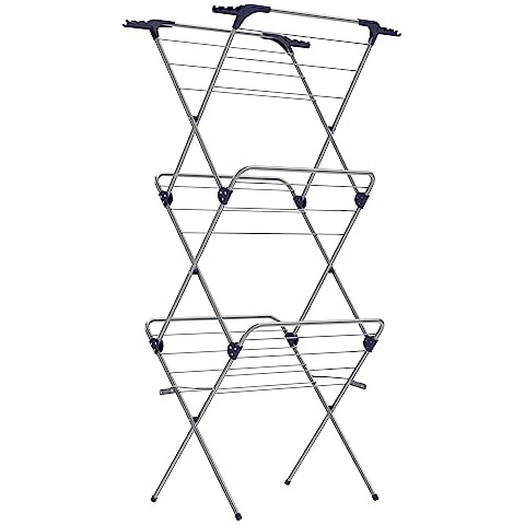SONGMICS Compact Foldable Clothes Airer Cover