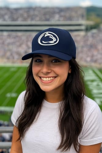 Gorra ajustable bordada con logo de equipo azul miniatura 4