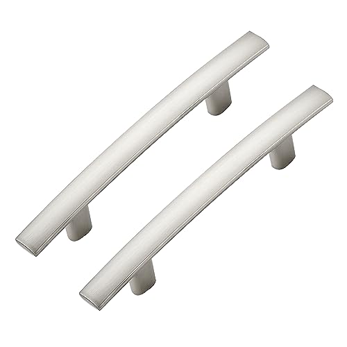 Ravinte Decor 30 Pack Cabinet Handles 3" Hole Center - Curved Cabinet Pulls Brushed Nickel Drawer Pulls for Kitchen Cupboard Solid Hardware for Dresser Drawer Arch Hardware by Ravinte Decor - Used condition - US$36.98