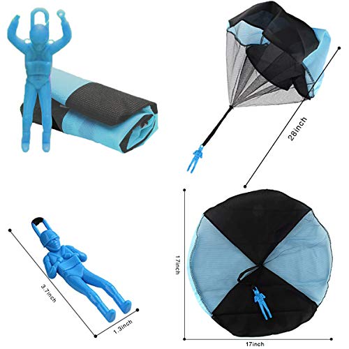 Monyus Parachute Toy 10 PCS Children\'s Flying Toys Tangle Free Throwing Hand Throw Parachute Army Man Toss It Up and Watching Landing Outdoor Toys for Kids Gifts