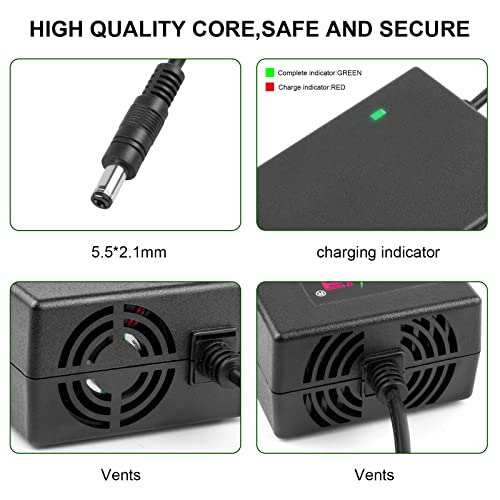 LabTEC 54.6V 48V 2A Electric Bike Lithium Battery Charger for 48V 2A 13S Li-on Battery E-bike Electric Scooter Power Supply DC 5.5mm x 2.1mm - Image 3