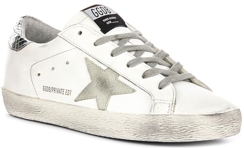 Golden Goose Super-Star Mismatch Tab Trainers