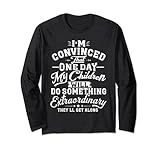 Photo Gallery funny mom dad parent i m convinced children kids citazione maglia a manica Photo Gallery funny mom dad parent i m convinced children kids citazione maglia a manica