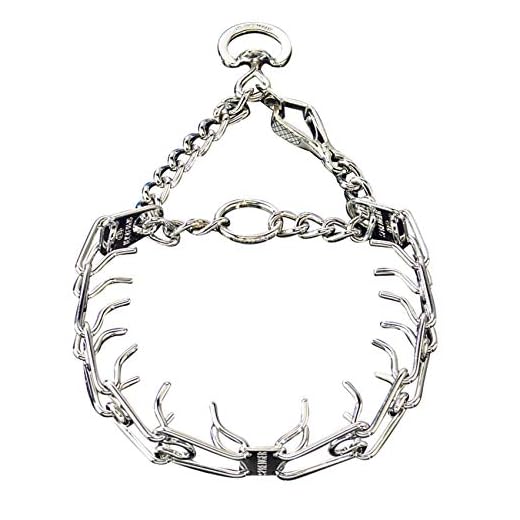 Herm Sprenger Chrome Plated Steel Training Prong Collar with Quick Release Snap for Dogs, Small, 2.25mm, 16-Inch