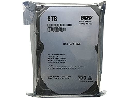 Image of MDD MAXDIGITALDATA MaxDigitalData 8TB 7200 RPM 256MB Cache SATA 6.0Gb /s 3.5inch Internal Hard Drive for NAS Network Storage (MD8000GSA25672NAS)