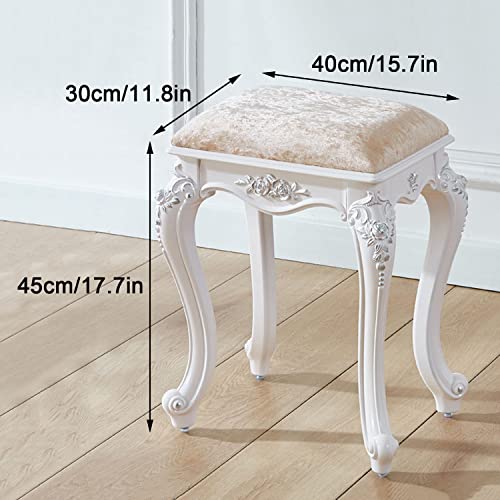 Taburete de cambio de zapatos de lujo de moda con silla acolchada 3