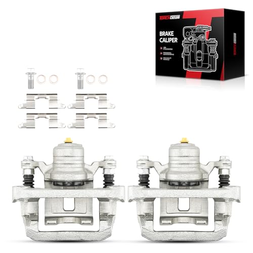 Image of Torchbeam Rear Brake Calipers Set for Nissan Frontier 2005-2023, Nissan Xterra 2005-2015, Suzuki Equator 2009-2012, Rear Left and Rear Right Calipers with Bracket Replace # 19B2994+19B2995