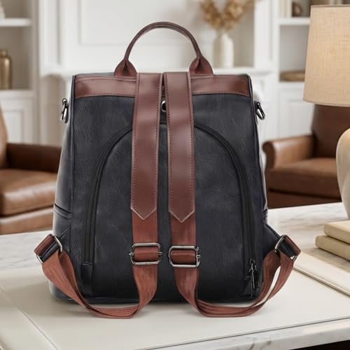 Image of VISMIINTREND Backpack for Women | Stylish Vegan Leather Backpack Bags for Women | College Bag for Girls | Office, Travel & Daily Use | Trendy Women Backpack | Gift for Wife, Sister & Friend