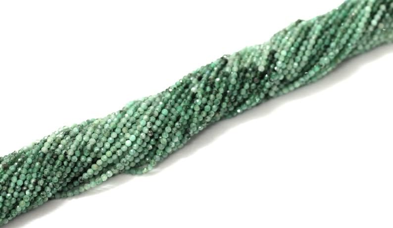 Perles vert émeraude naturelle pour fabrication de bijoux collier et bracelet