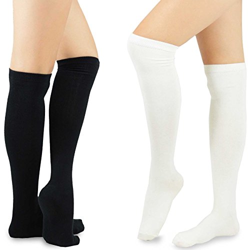 Image of Fashionable Cotton Slouchy Boot Socks for Women and Girls: Long Thigh Highs, Over-the-Knee Highs, and Knee Highs