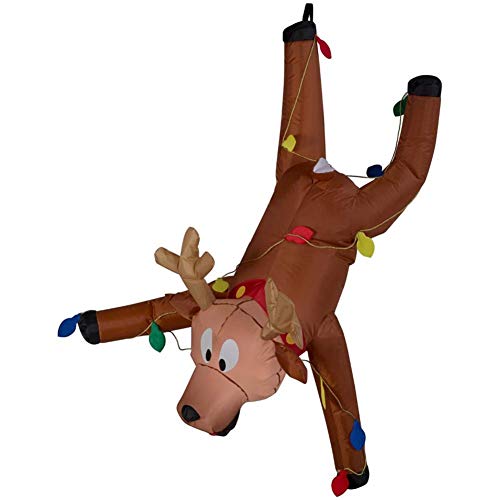 Festive LED Reindeer Inflatable Fun