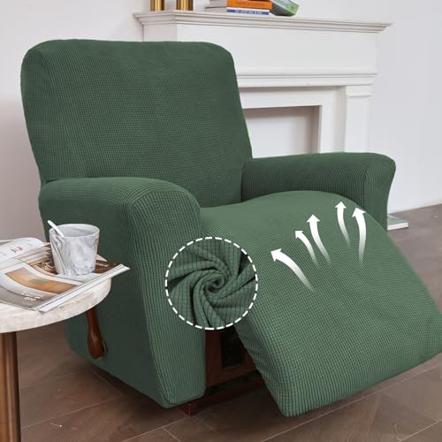 Kekuou Recliner Chair Covers Lazy Boy Recliner Covers Stretch Couch Cover Slipcovers 1 Piece Furniture Protector With Elastic Bottom For Dog,Kids. thumb #1
