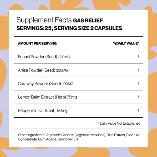 Hilma Natural Gas + Bloating Relief And Occasional Heartburn + Indigestion Relief Bundle #TOP6