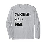 Photo Gallery awesome since 1960 64° compleanno maglia a manica Photo Gallery awesome since 1960 64° compleanno maglia a manica