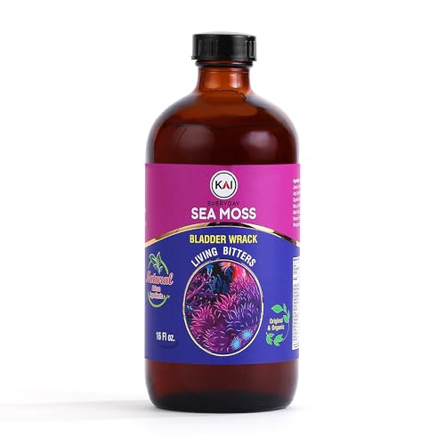 Kai Everyday Sea Moss Bitters Liquid Organic GI Support Living Bitters; With Black Seed Extract Aloe Vera & Ginger Supports Natural Defenses & Resilience; 16 Oz (1 Pack)