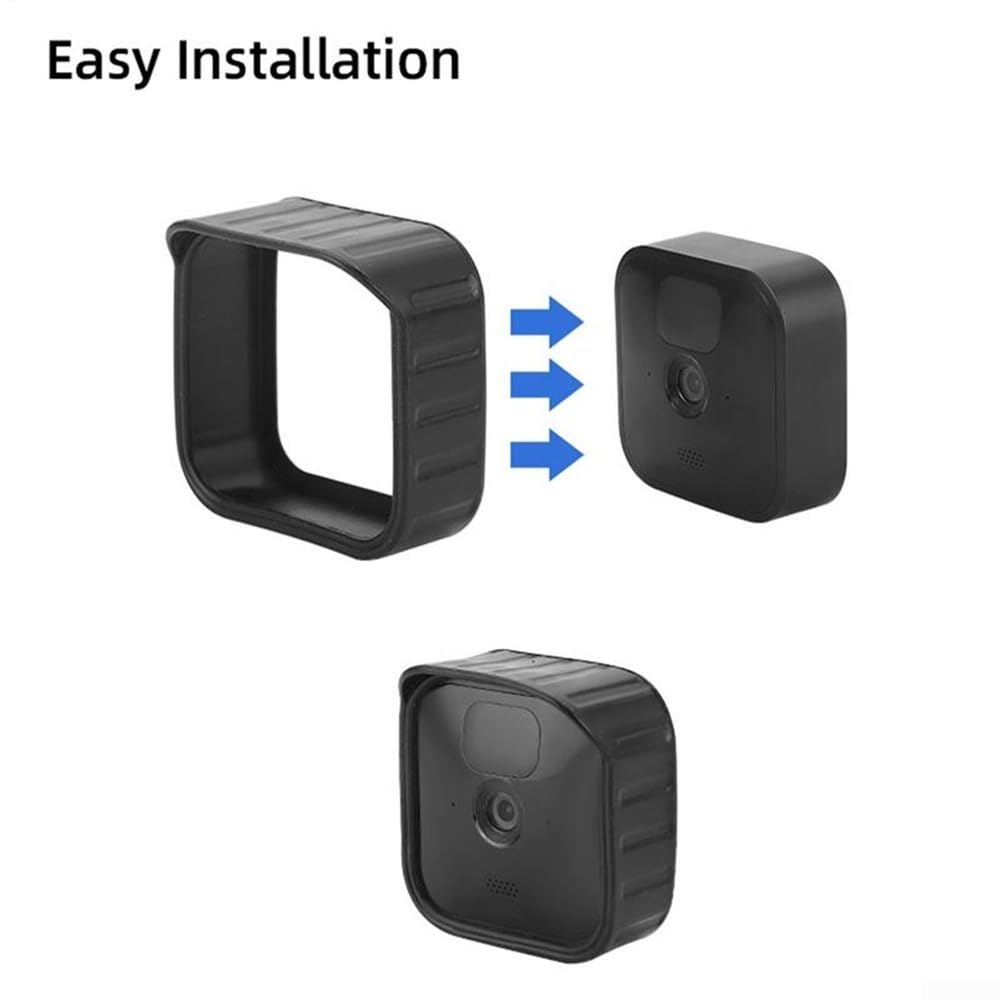 Housse de protection en silicone pour appareil photo Blink Outdoor XT2, coque de protection solaire imperméable, protection contre les intempéries pour la sécurité à domicile (noir)