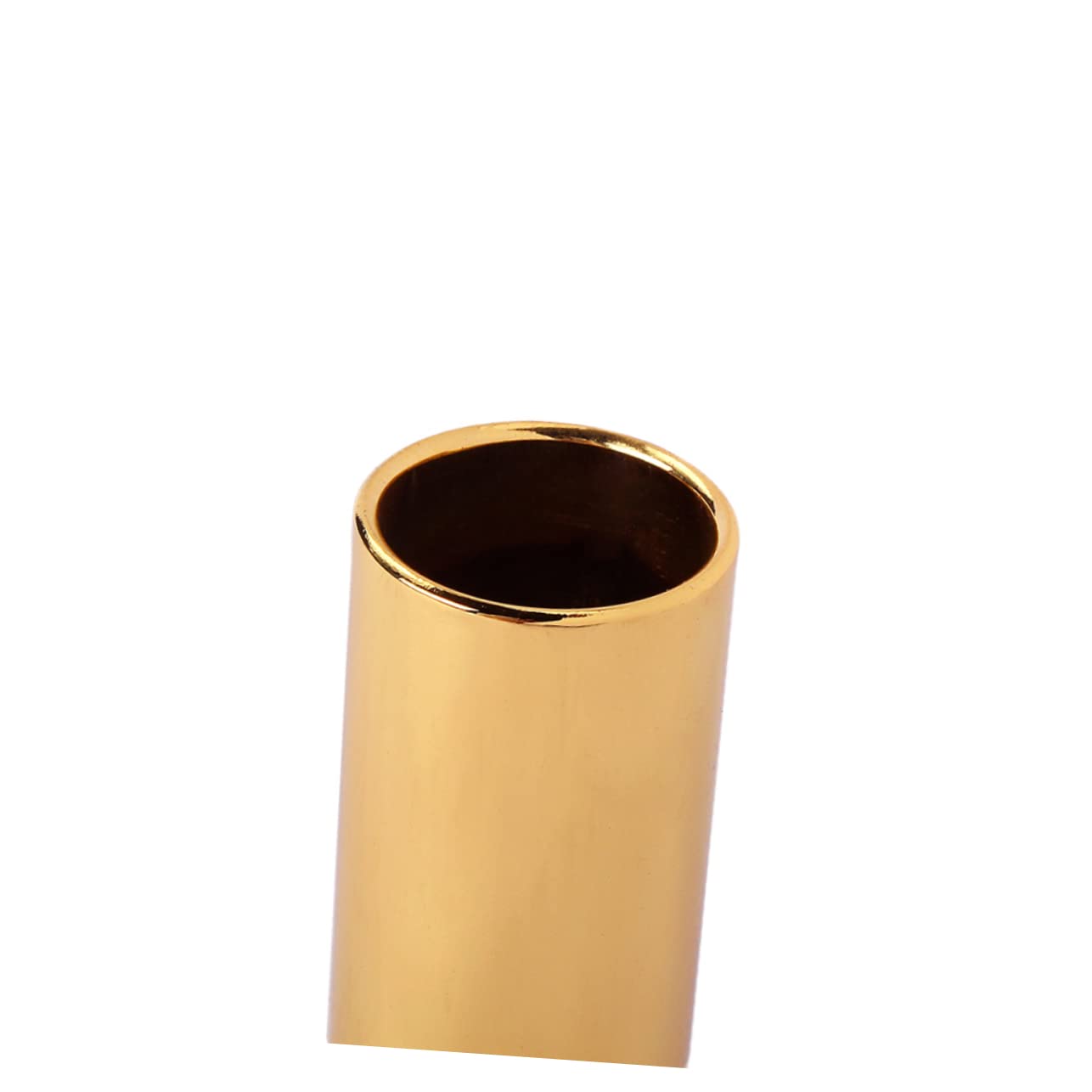 BESPORTBLE Metal Finger Slide Bar for Electric Guitar Durable Golden Slide for Country Jazz Blues Acoustic Lightweight Easy to Use Excellent Sustain and Intonation