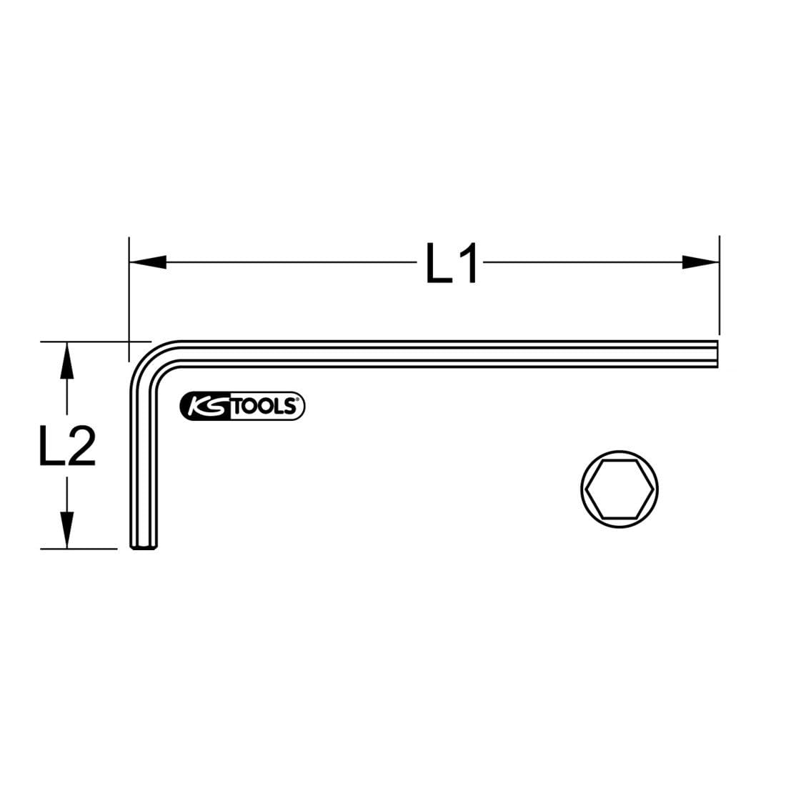 KS TOOLS 963.1542 BRONZE + Hexagon key wrench 7/32 - Image 2