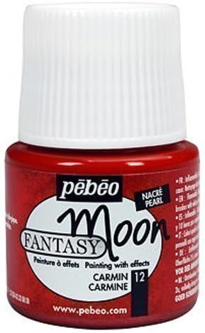 Pebeo Fantasy Moon Multi Surface Craft Paint 45ml Pots (Carmine)