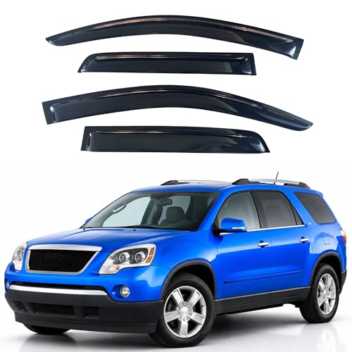 Image of IG Window Visors Fit for 2007-2016 GMC Acadia, Out-Channel Rain Guards Vent Wind Deflectors 4PC, Car Accessories for 2017-2020 GMC Acadia Limited, 2007-2010 Saturn Outlook