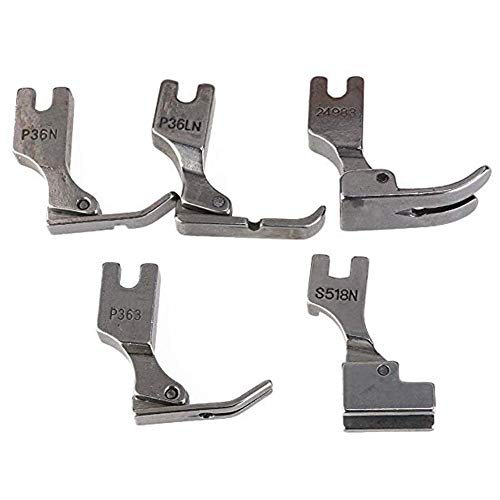 Set de 5 pies prensatelas para máquina de coser industrial Juki miniatura 1