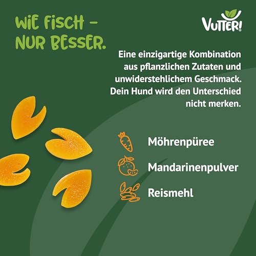 VUTTER ! Snack Wie Leberwurst, 10x110 g: Hundeleckerli Vegan. Pflanzliche Leckerlis. Belohnung für Hunde. Leckerli ohne tierische Proteine. Glutenfrei auf Reismehlbasis. Ohne Zucker & Farbstoffe