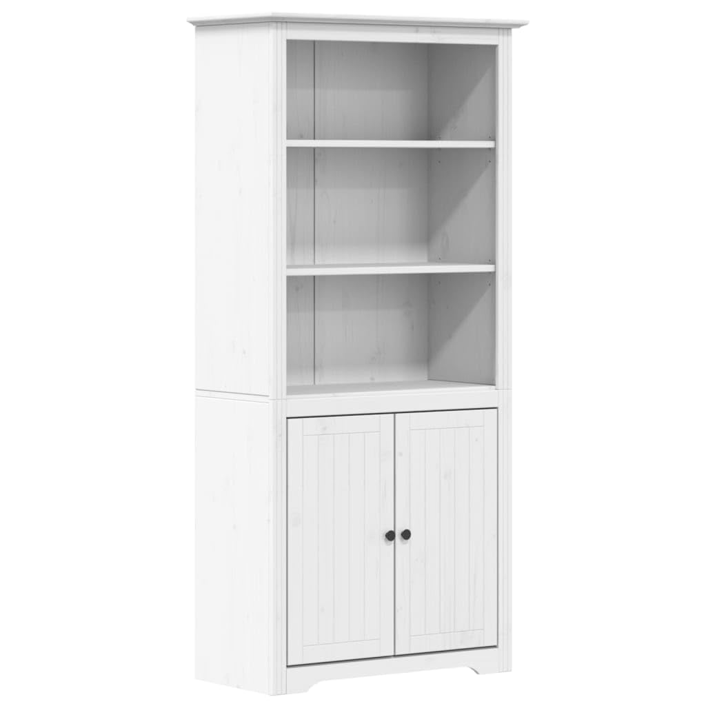 Estantería de madera blanca BODO para organizar tu salón u oficina