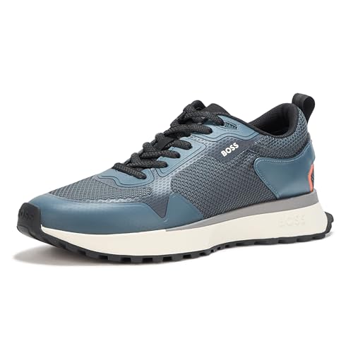 Image of BOSS Men's Big Logo Mesh Mix Lace Up Sneaker