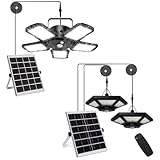 Yomisga 160LED Solar Shed Light and 180LED Solar Dual Lights Bundle