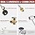 PatioGem Pros 6 Feet Propane Hose Adapter 1lb to 20lb, Propane Tank Adapter, 1lb to 20lb Propane Tank Adapter, Propane Hose Adapter 1lb to 20lb, Propane Hose Adapter