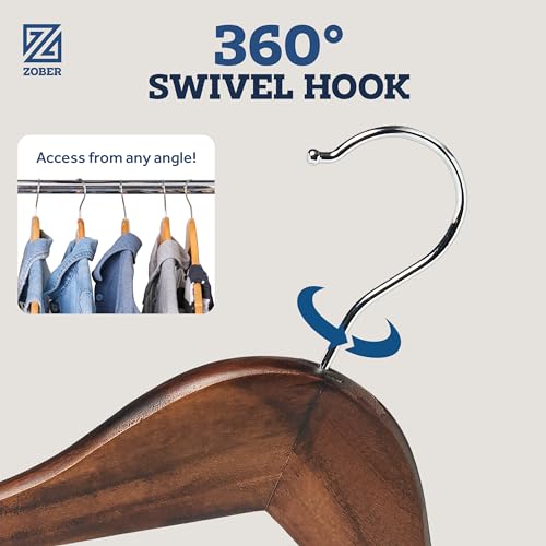 ZOBER-Wooden-Hangers-20-Pack-Heavy-Duty-Non-Slip-Wood-Hangers-for-CoatsSuits-Jackets-Pants-Clothes-Hangers-for-Closet-WBar-and-Notches