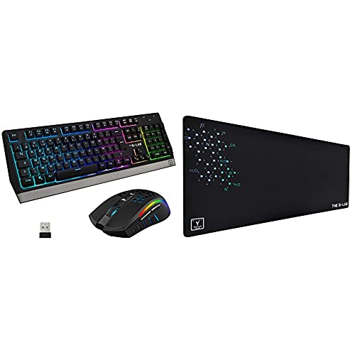 Combo Tungsten The G-Lab pack clavier gamer sans fil AZERTY et souris avec tapis