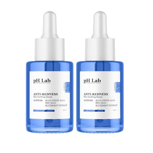 PhLab Anti Redness Serum, Reduces Capillary Cracks Appearance, Evens Skin Tone, Skin Soothing and Redness Reform Serum, 1.01 Fl Oz (Pack of 2)